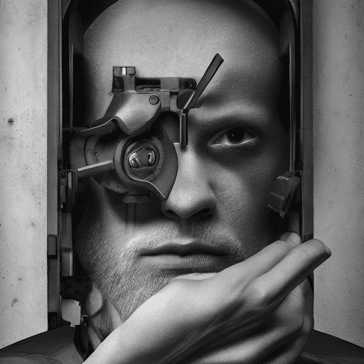 AI generated: techno dark cover album design, something which is making thinking to soak up hyper realism, high de...