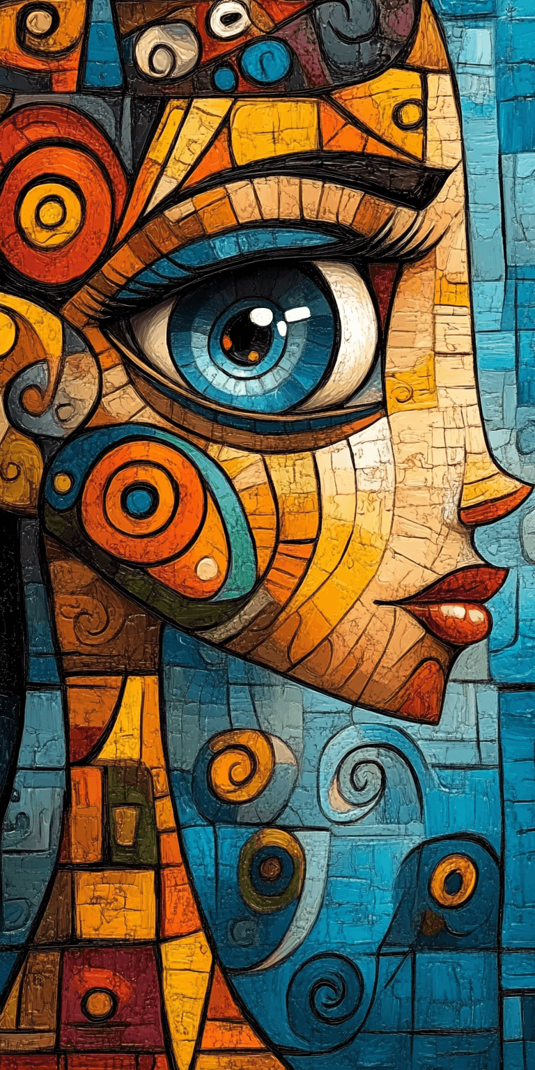 AI generated: abstract painting of a woman in the style of Pablo Picasso, masterpiece, highly imaginative, mind-bl...