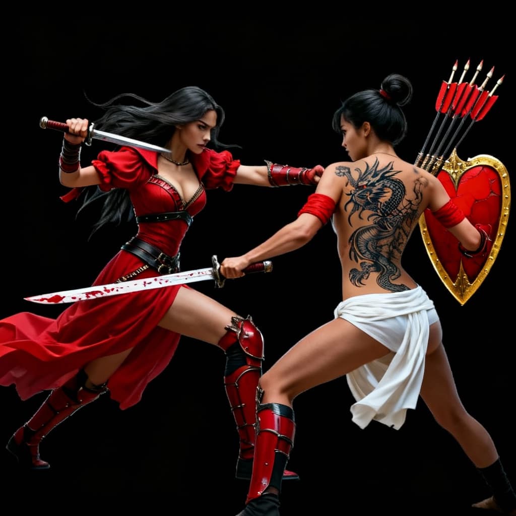 AI generated: Fight
