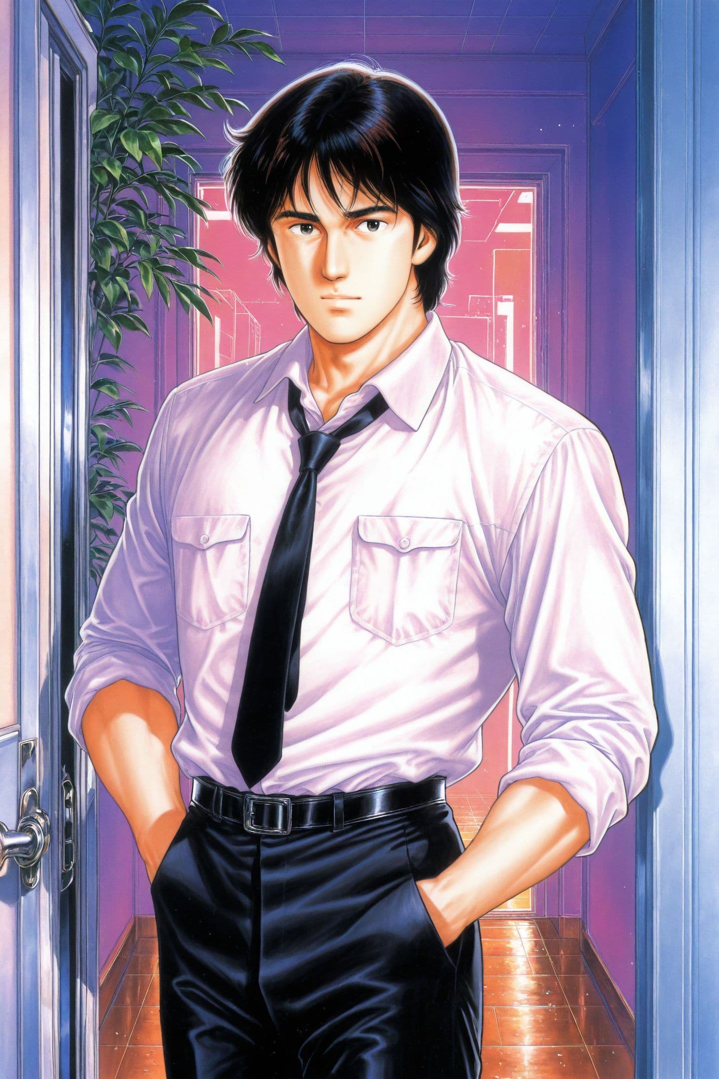 [illustrious XL] 6 in 1，,Cat's Eye/猫眼三姐妹，City Hunter/城市猎人，Tsukasa Hojo/北条司 -Artist Style