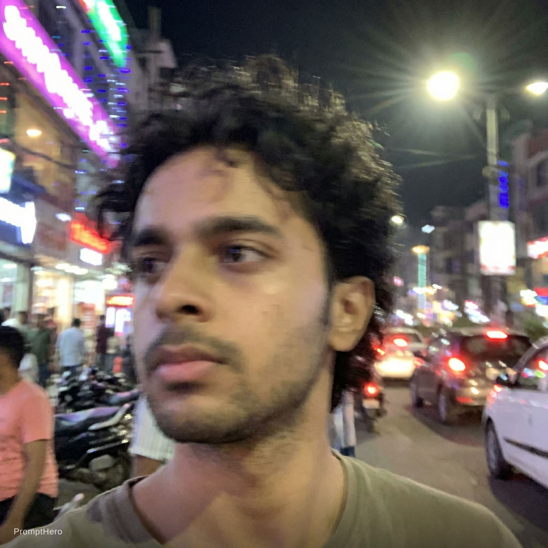 AI generated: Gen photo of extremely ordinary and unremarkable iPhone selfie,with no clear subject or sense of com...