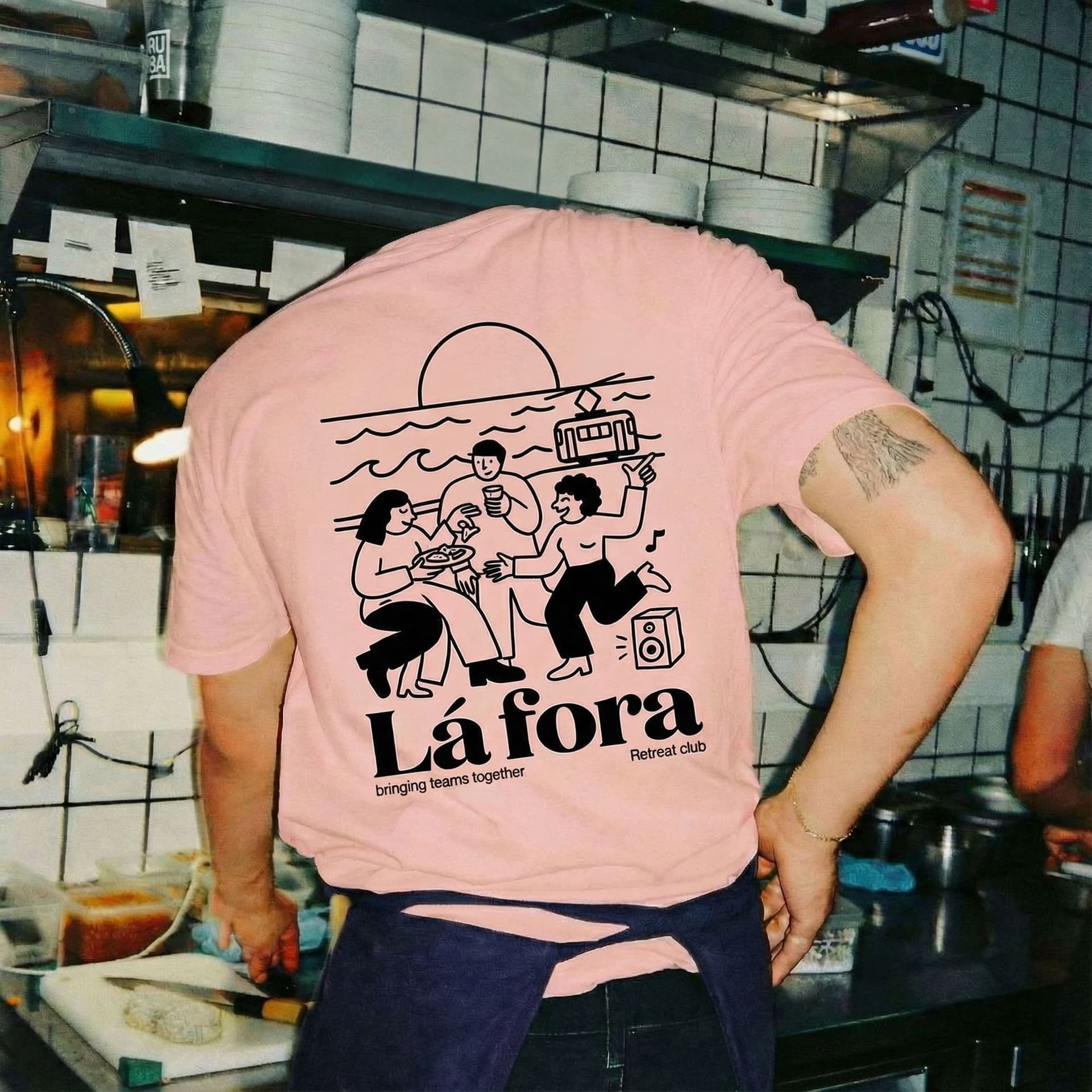 AI generated: 

Typography & logo:
Keep the Lá Fora logo exactly as it is (do not redraw, reinterpret, or restyle)...