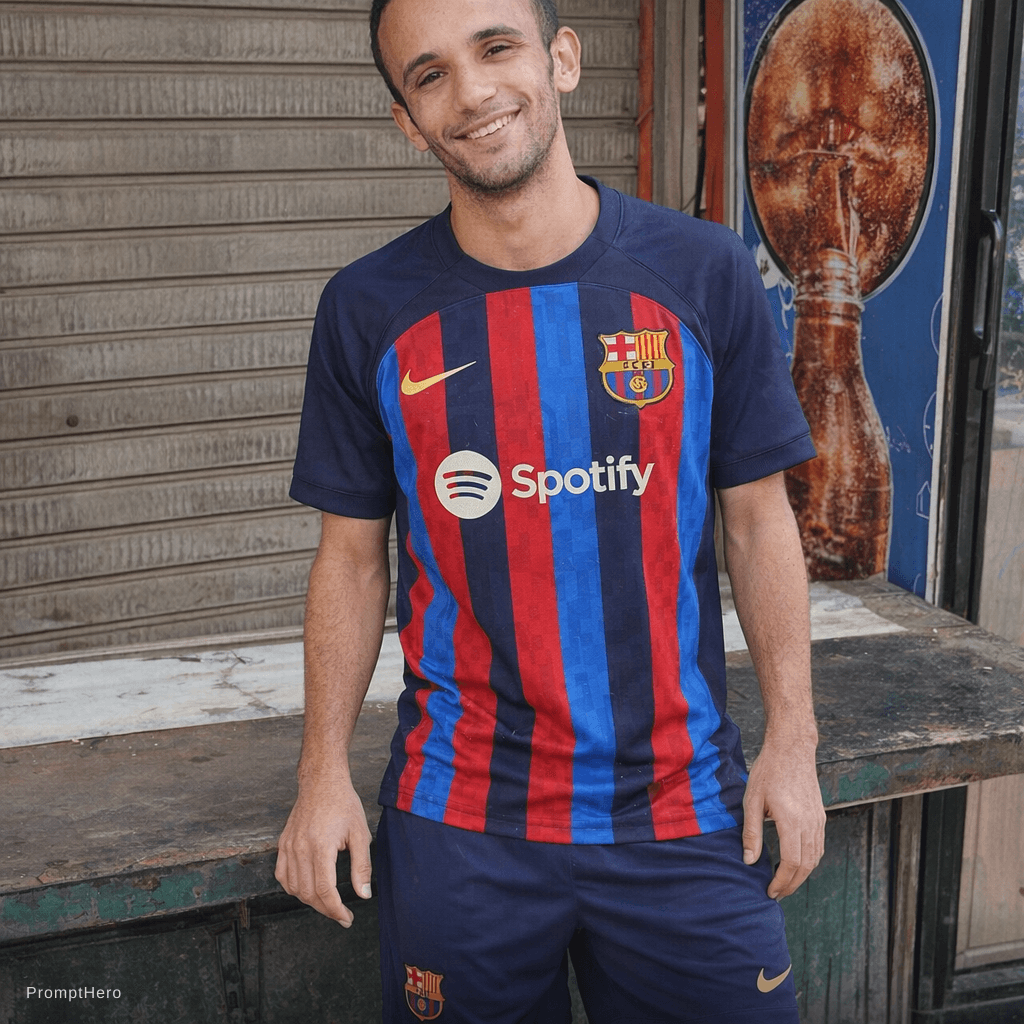 AI generated: Barcelona te shirt