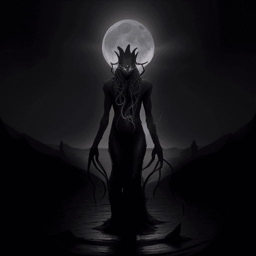 AI generated: Nyarlathotep::3 ancient::3 moonlight::3  --aspect 1:1 --version 5.2 --quality .25 