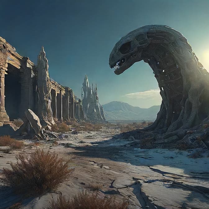 AI generated: view from beautiful alien planet ,nebulas, sci fi technique,many alien flora and alien fauna,very be...