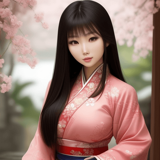 AI generated: beautiful asian woman