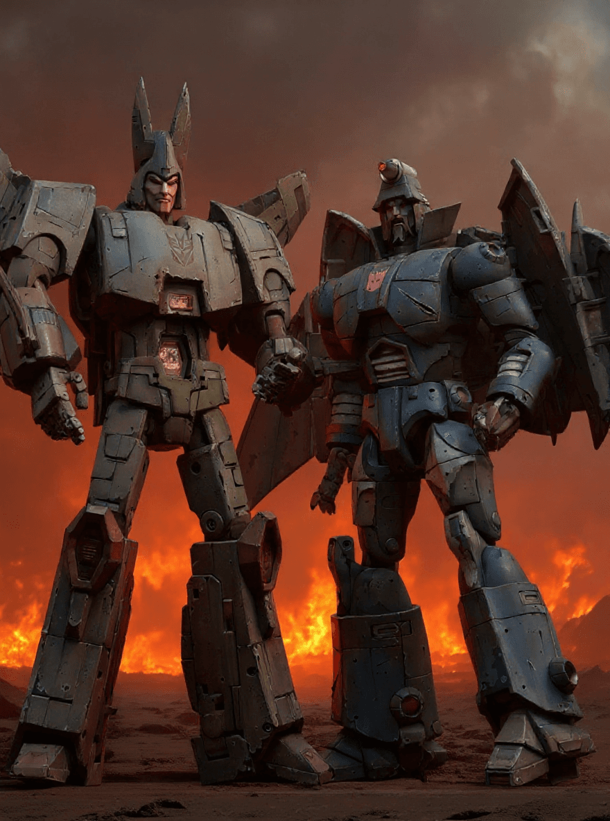 AI generated: Convert the image to hyper-realistic format with a lava world background