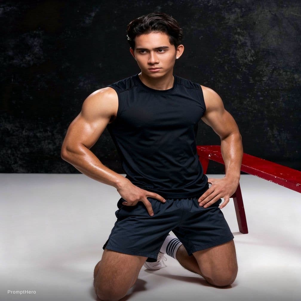 AI generated: tight Speedos, big bulge, no blur, 