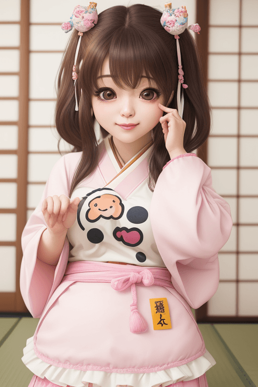 AI generated: highly quality, (photorealistic:1.8), 1girl, japanese clothes, aegyo sal, cute, (puffy eyes:1.1), <l...