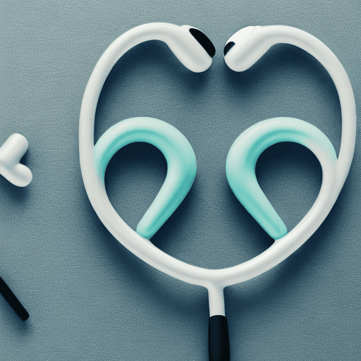 AI generated: Design a logo for a health company that incorporates a stethoscope and heart. The stethoscope should...