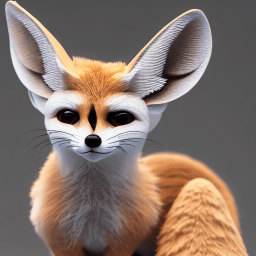 AI generated: "Intricately detailed, Fennec Fox" 8k, UHD, HDR, artgerm, tim burton bokeh.