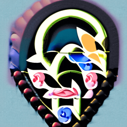 AI generated: Ilustracion de un  corazon con cadenas, colores pastel estetica de los años 90 con efectos de desenf...