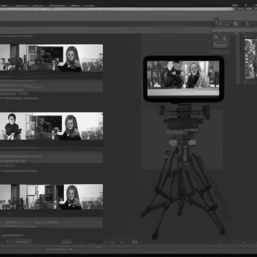 AI generated: Service video editing portfolio photo for short, reels, and TikToks.