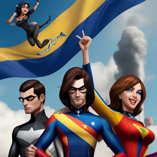 AI generated: Los increibles liberando venezuela