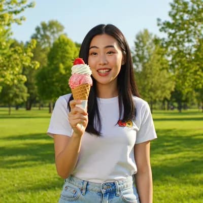 AI generated video: Sun is eating ice cream