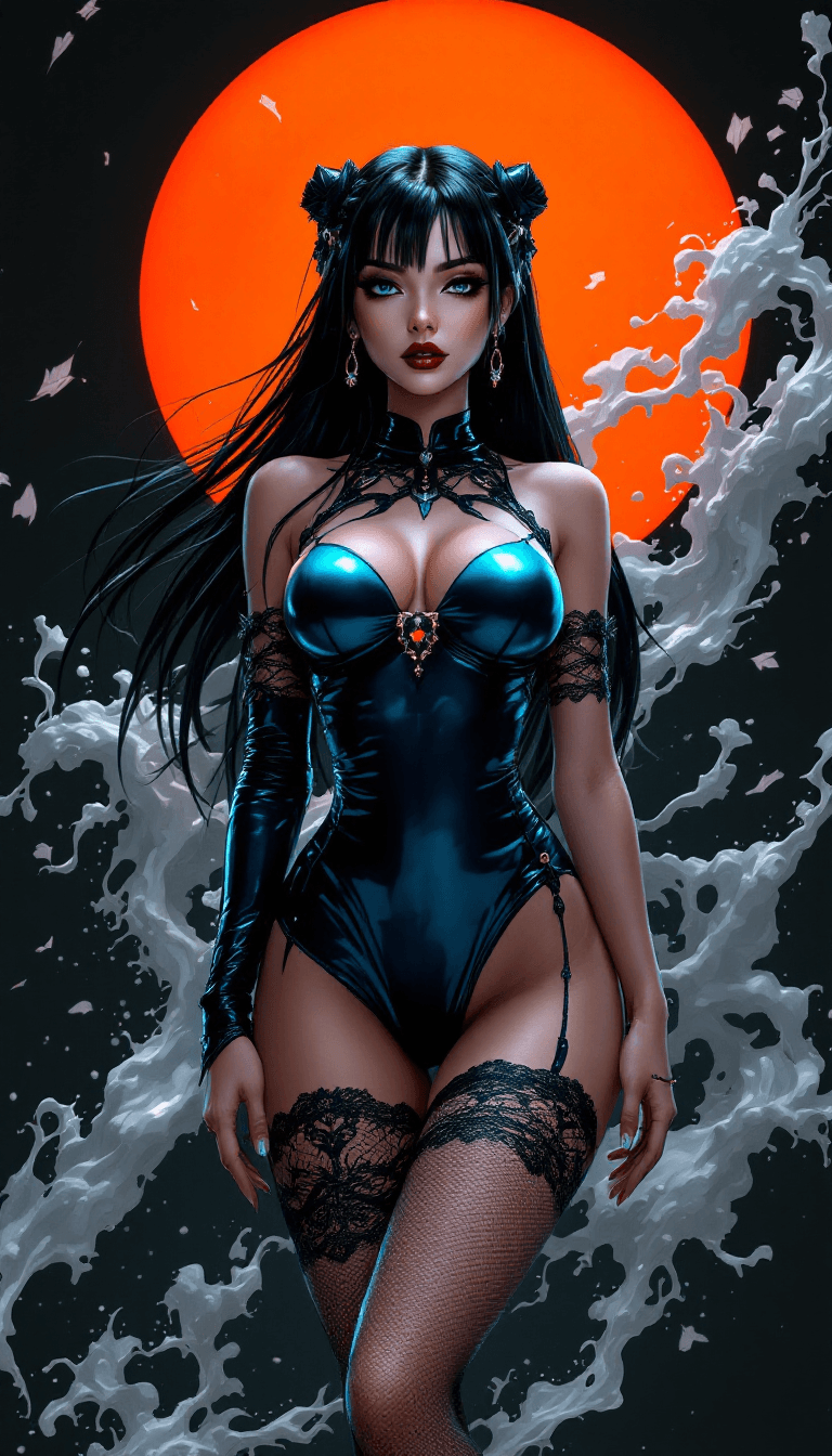 AI generated: Bratz ~ Anna Marin ~ Masamune Shirow ~ Gil Elvgren ~ Asencio, Henry ~ Jay Anacleto ~ Ayami Kojima, B...