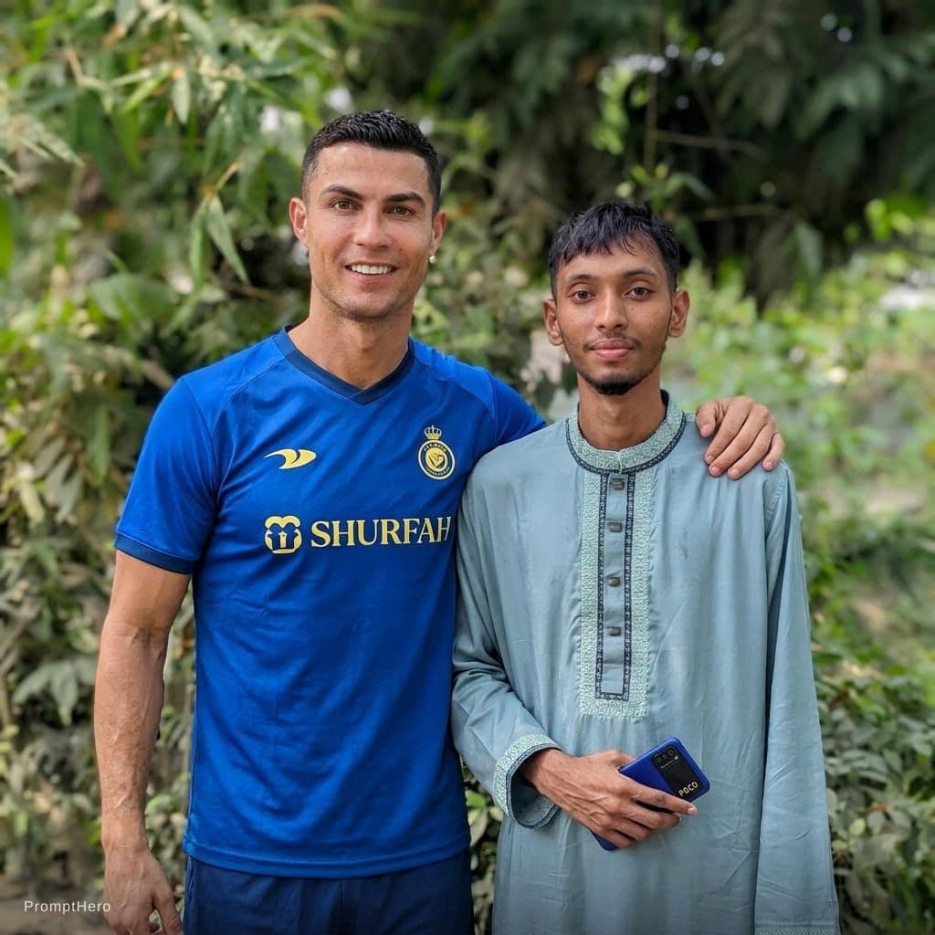 AI generated: مع رونالدو 