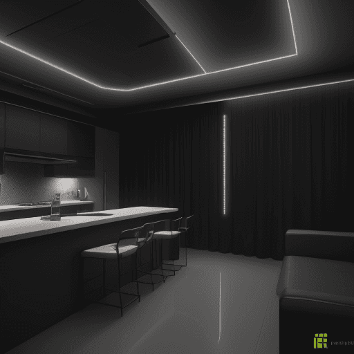 AI generated: logo, tampa smart lighting. cinematic, hyper realism, high detail, octane render,