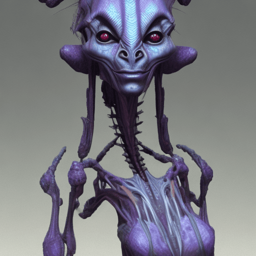 AI generated: humanoid alien species 