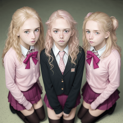 AI generated: photorealist 3 real girls, little tits, czech girls, detail face and eyes, perfect detail face, youn...