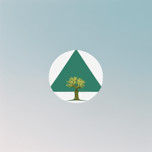 AI generated: Create a minimalist logo that represents an introvert, featuring clean lines and simple shapes. Inco...