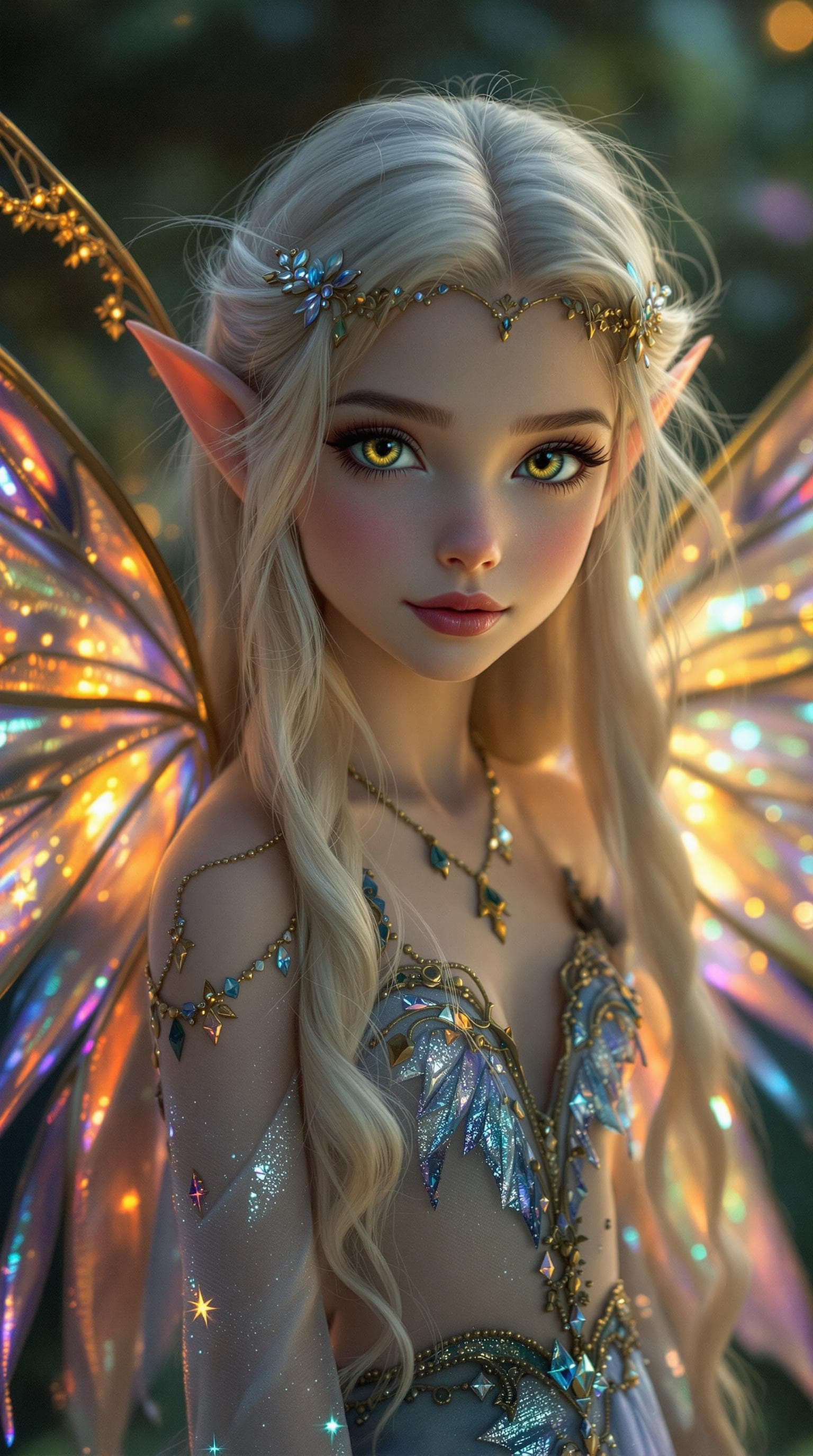 AI generated: a professional photo of a exceptionally of the most beautiful girl in the world, (age seven) short e...