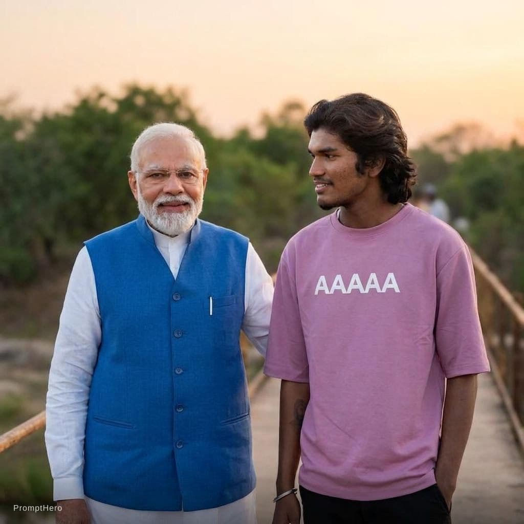 AI generated: And Modi ji in side