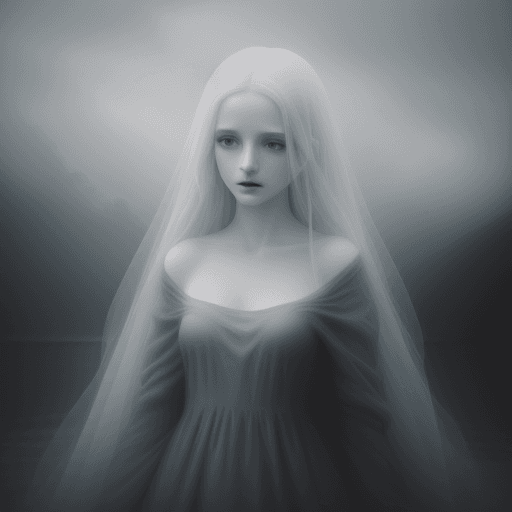 AI generated: landscape, figure to left, A ,oil matte in the style of Natalie Shue ethereal steamy deep colors hau...