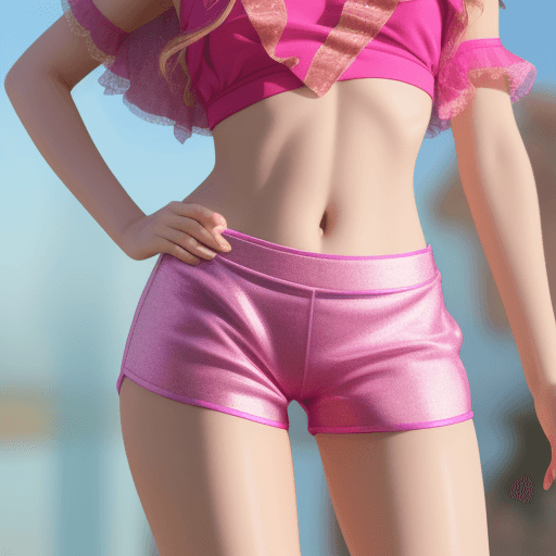 AI generated: princess in hot pants