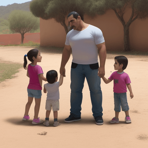 AI generated: 2 enanos teniendo hijos