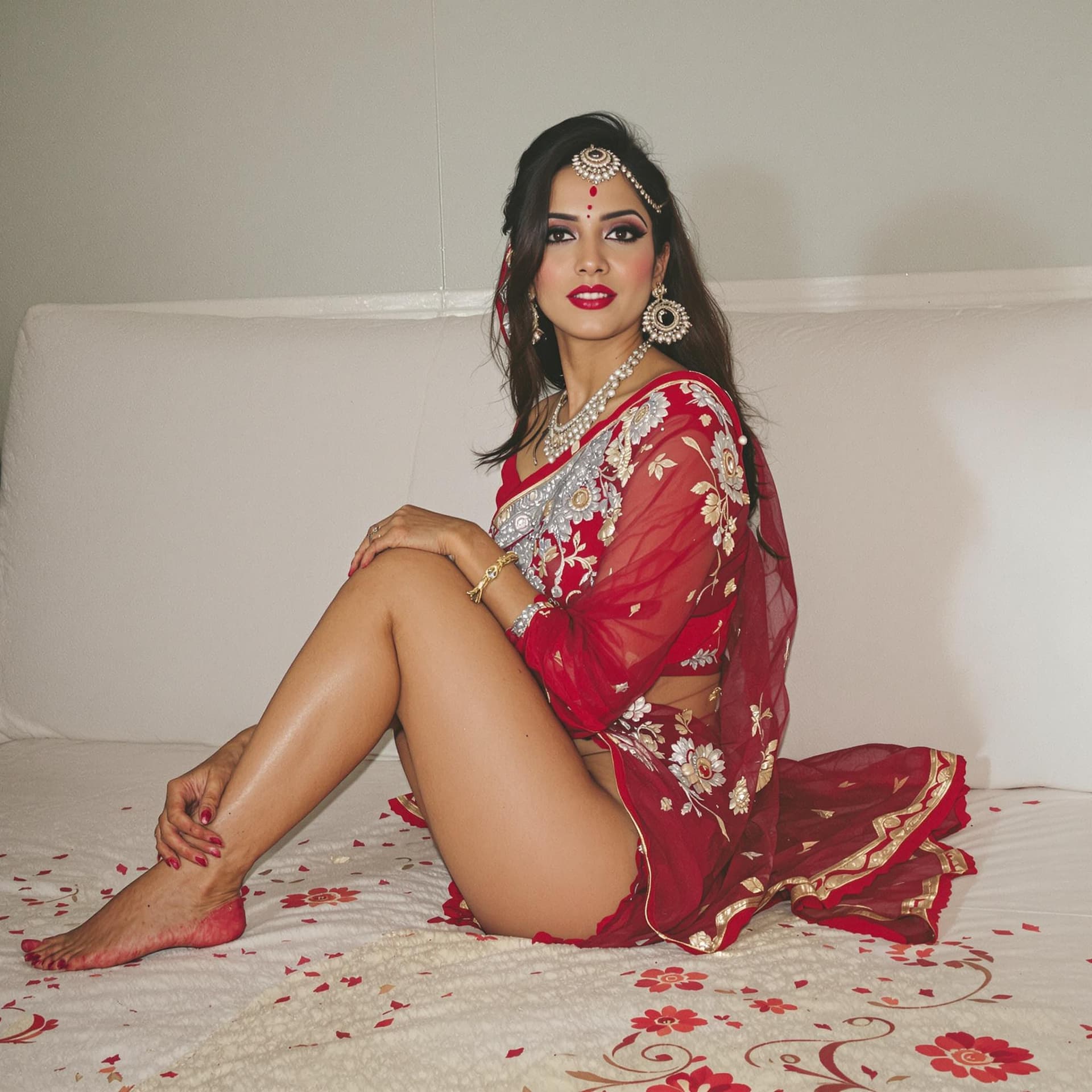 AI generated: indian sexy figure bhabhi 