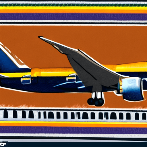 AI generated: Airplane Boeing 777 of Saudi airline without wings being transported by road and carried by truck in...