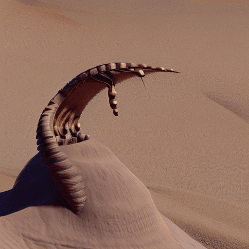 AI generated: dune sandworm shai hulud highly detailed cinematic
