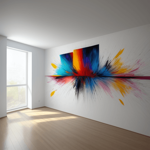 AI generated: abstract wall paintings 