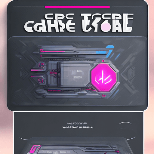 AI generated: futuristic card mockup