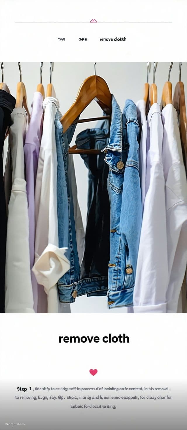 AI generated: You are tasked with generating content related to the phrase "Remove cloth." To ensure clarity and a...