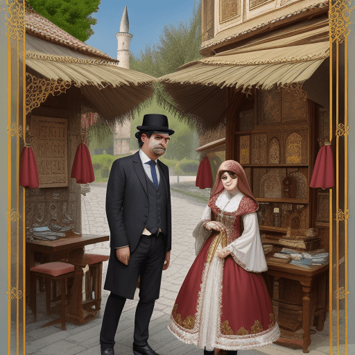 AI generated: pamuk ve taştan yapılmış gökdelen 
