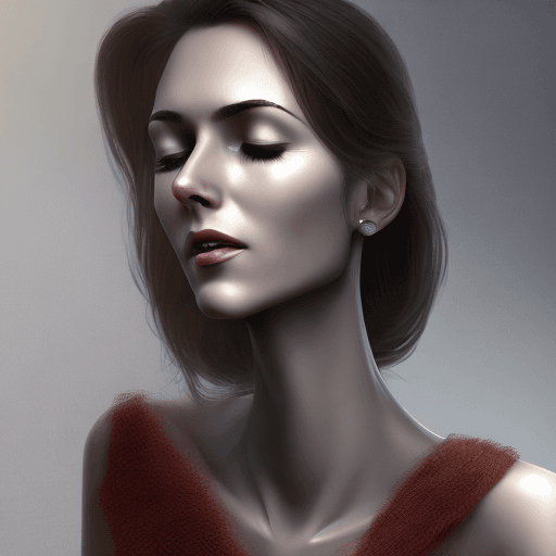 AI generated: cinematic full body picture of a slim european woman, (hyper detailed skin), closed eyes,