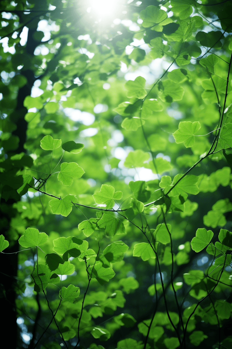 AI generated: Sparklecore Forest, Sunbeams, Glowing Leaves, Shimmering Leaves, Enchanted Forest, glistening sunlig...