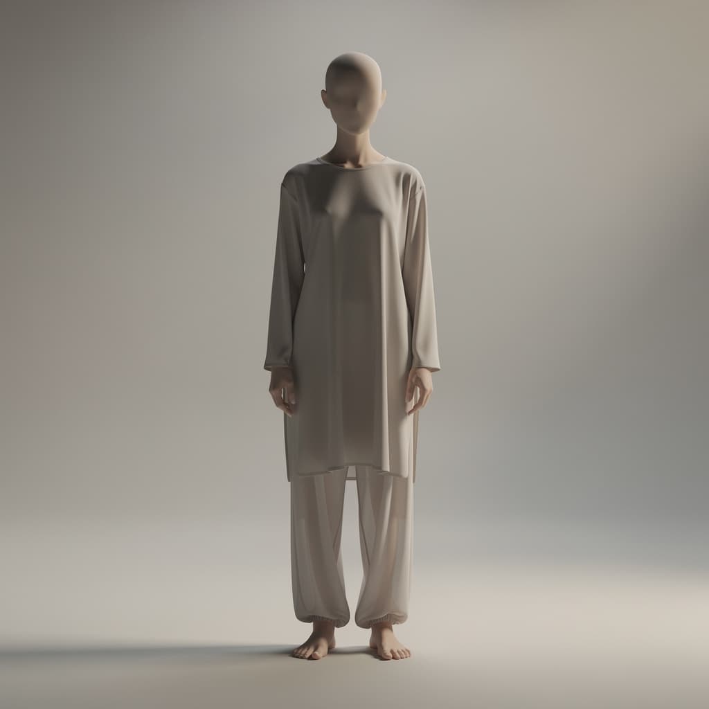 AI generated: androgynous human figure, slim elongated silhouette, full body,
faceless character, featureless face...