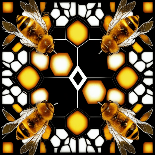 AI generated: High resolution image, white background, THC molecule in black lines, cover lines in honey and add b...