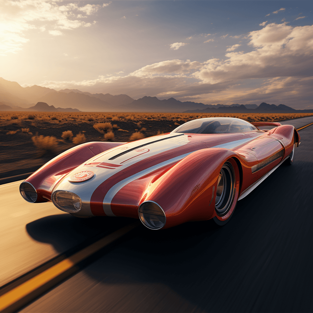 AI generated: go speed racer, mach 5