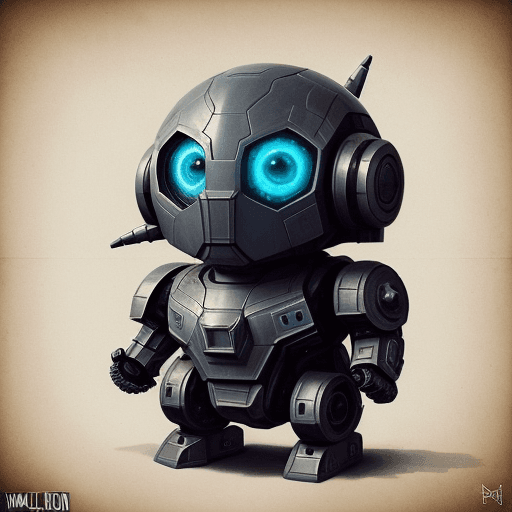 AI generated: Cute and adorable war machine marvel, fantasy, dreamlike, surrealism, super cute, trending on artsta...
