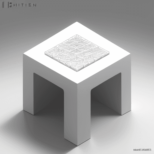 AI generated: High resolution  Isometric (simple background, white background, logo:1. 3), (black and white, monot...