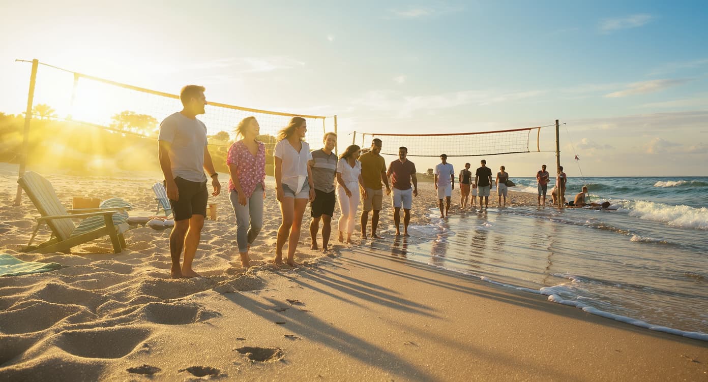 AI generated: unite these ppl on a beach, masterpiece, best quality, extremely detailed, professional lighting
