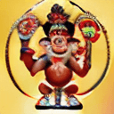 AI generated: a full body portrait of a beautiful ornate hanuman god