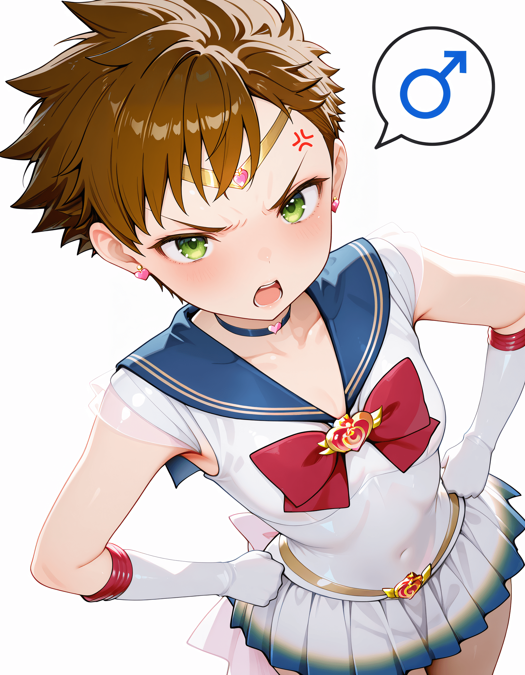 Speech Bubble with ♂ Symbol / ♂吹き出し