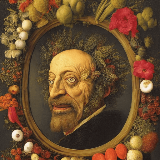 AI generated: En este prompt de alta calidad, nos adentramos en el fascinante mundo de Giuseppe Arcimboldo, el rec...