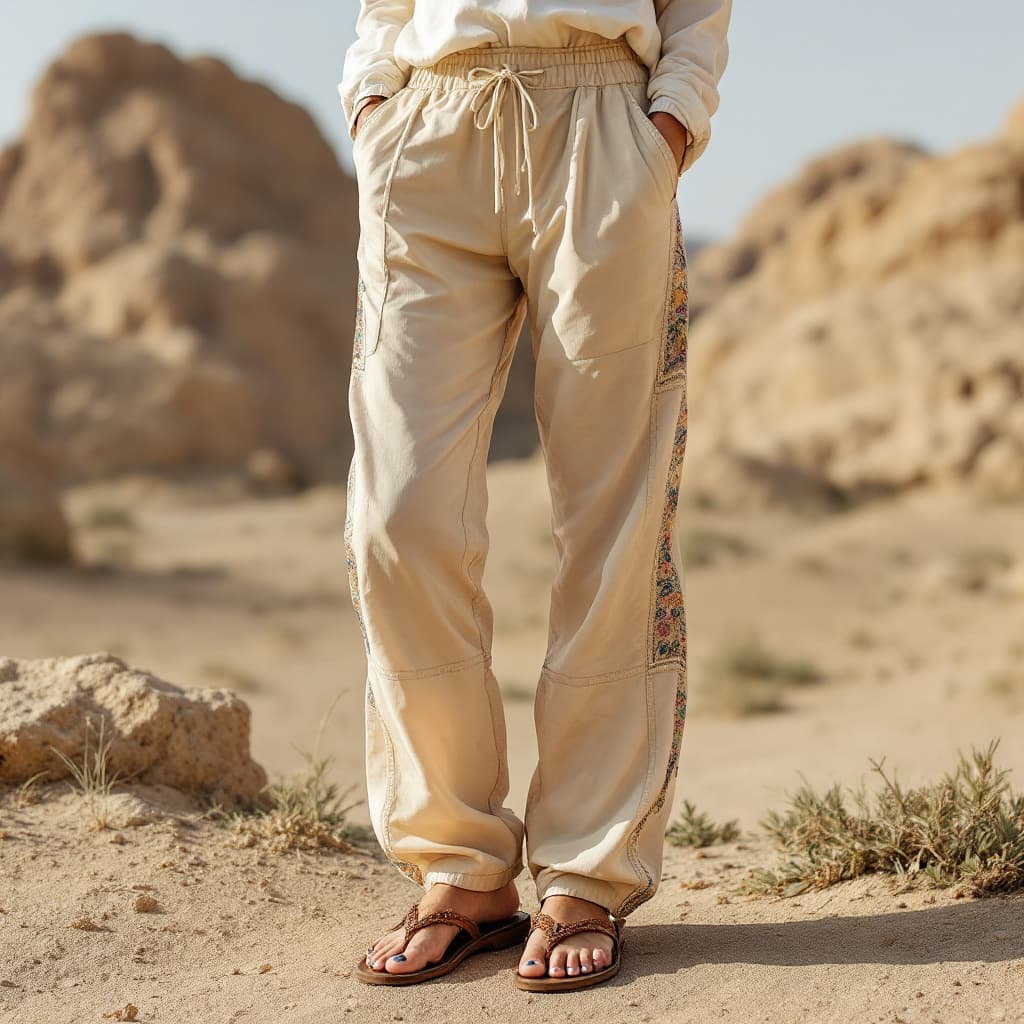 AI generated: Arab gitl cute feet nylon trousers
