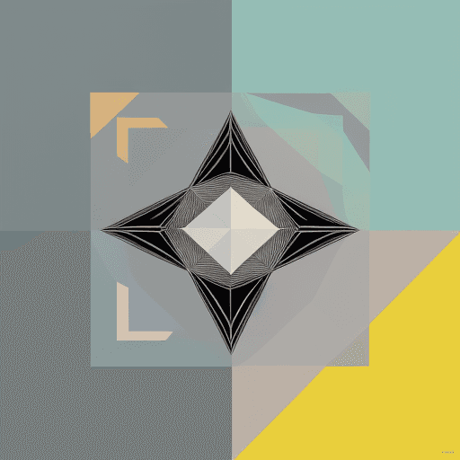 AI generated: geometric,exagonal,lineal,arte visual